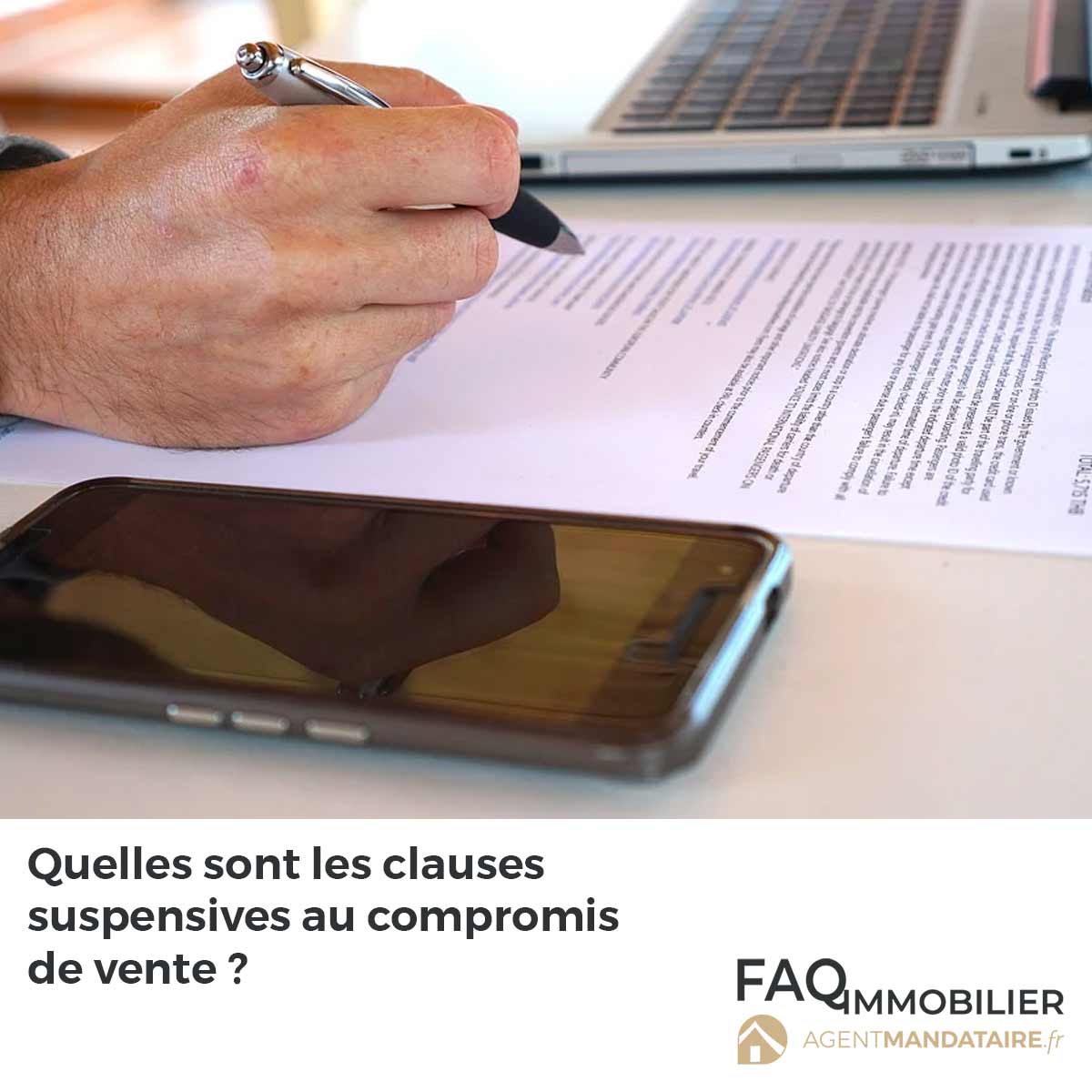 Clauses suspensives compromis immobilier