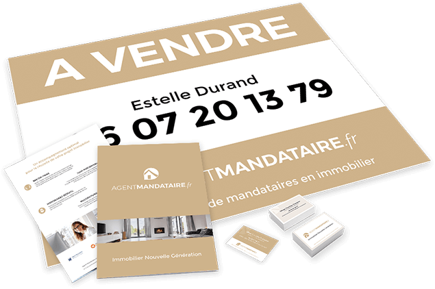 supports print pour mandataire immobilier