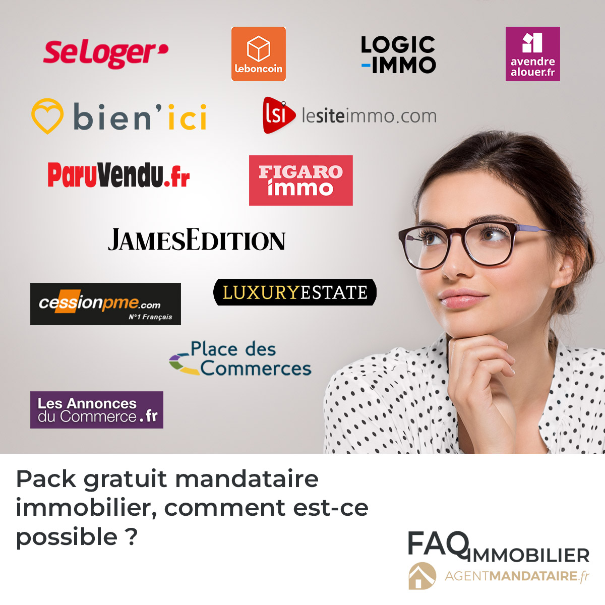 mandataire immobilier pack gratuit, réseau immobilier professionnel