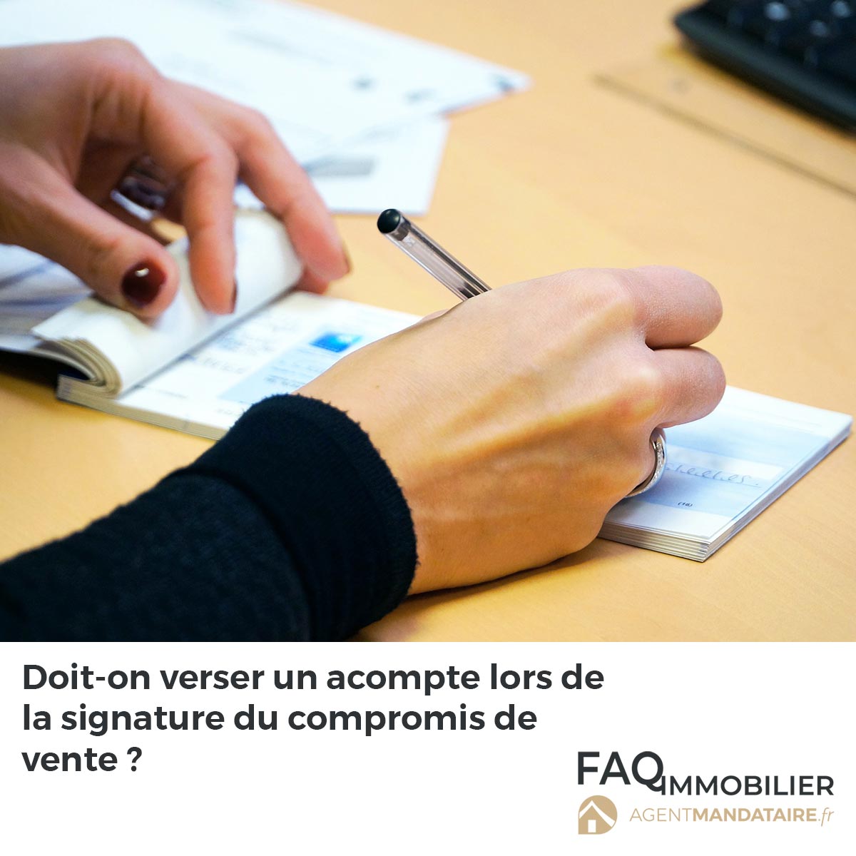 acompte compromis de vente