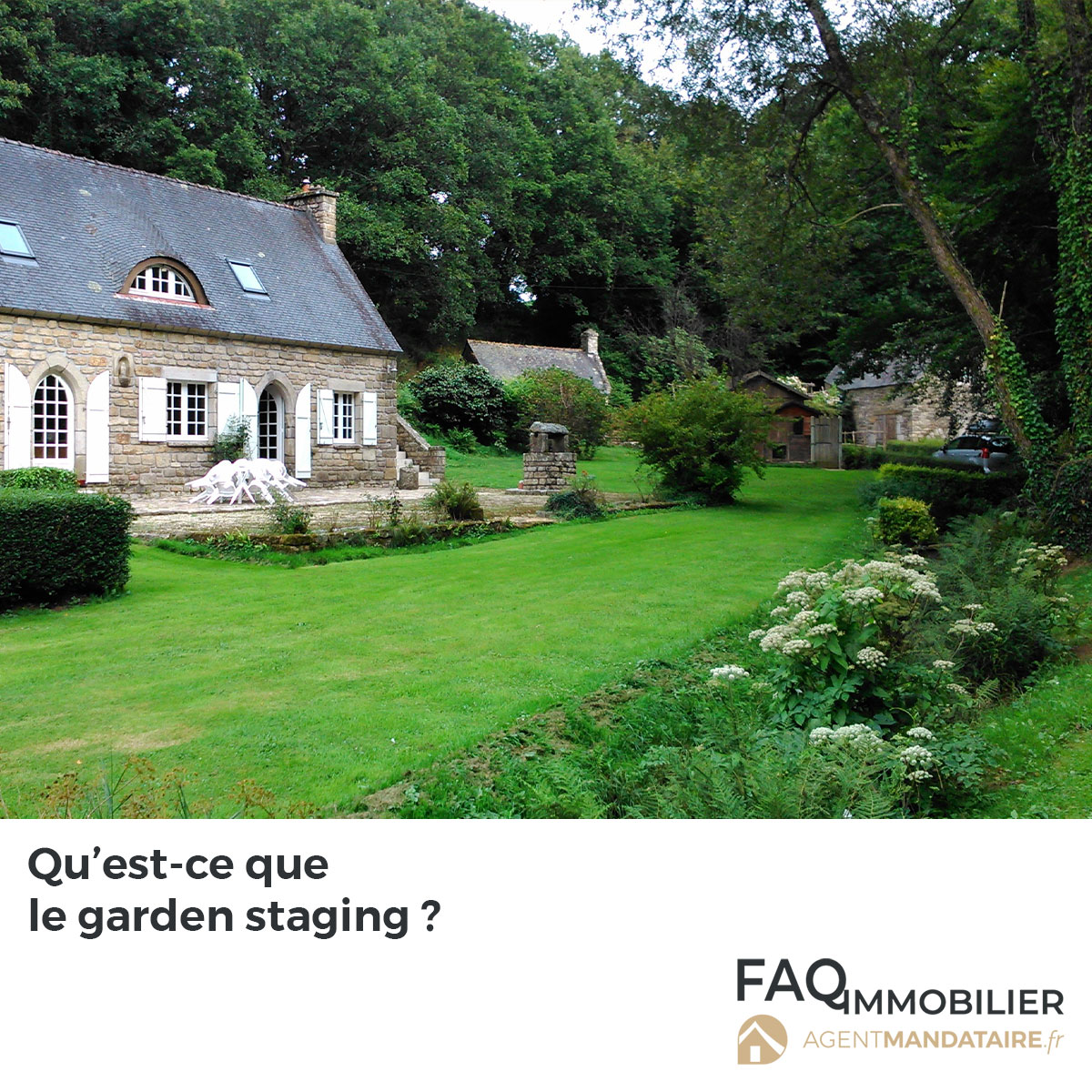Garden staging et vente immobilière